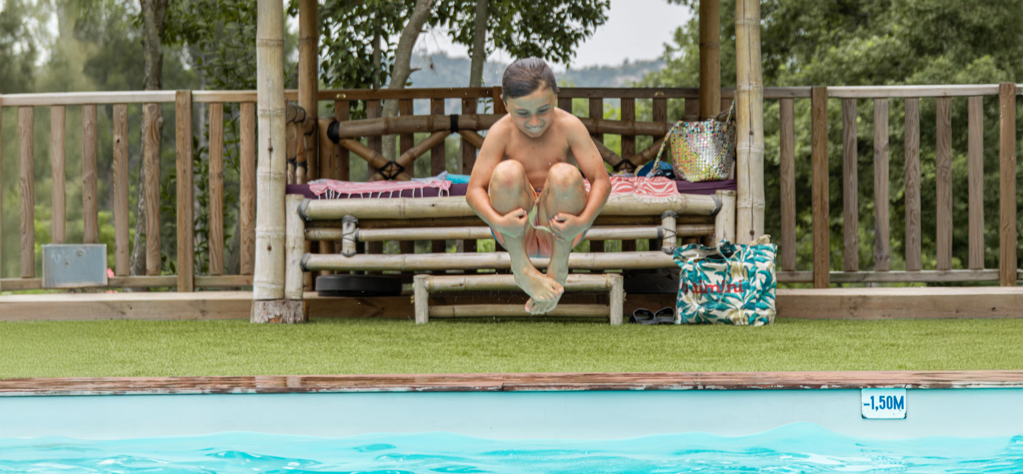 saut piscine
