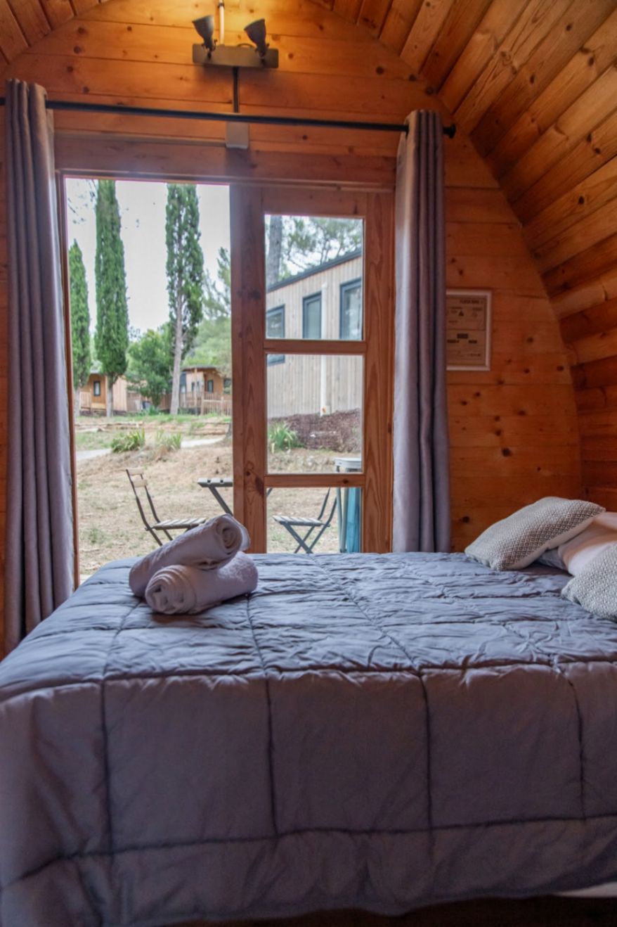 Wooden cabin without bathroom